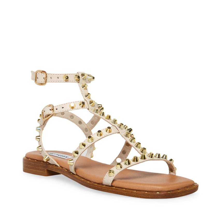 Sandalias Planas Steve Madden Sunnie Mujer Beige | ES DZ3082